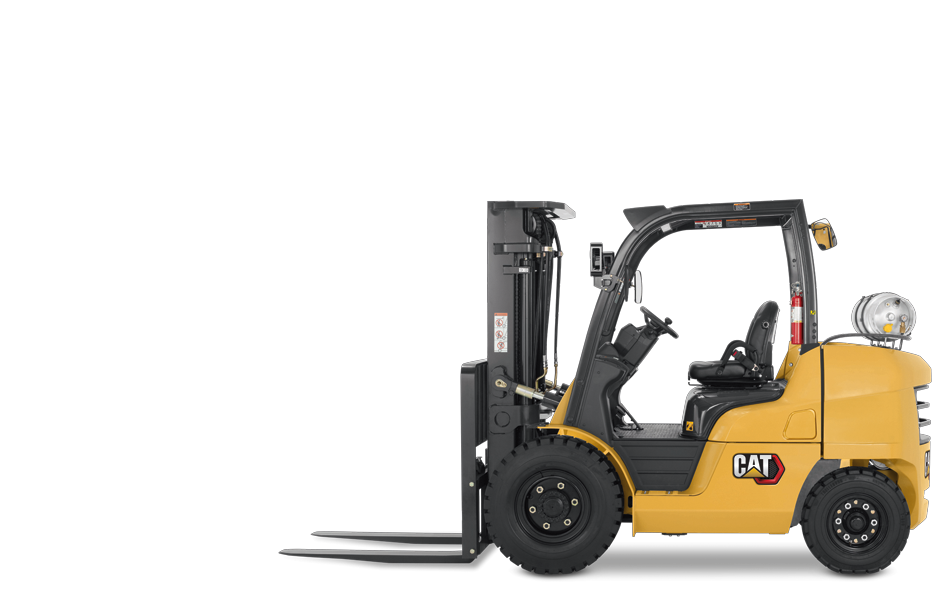 Cat GP40N gas forklift side view